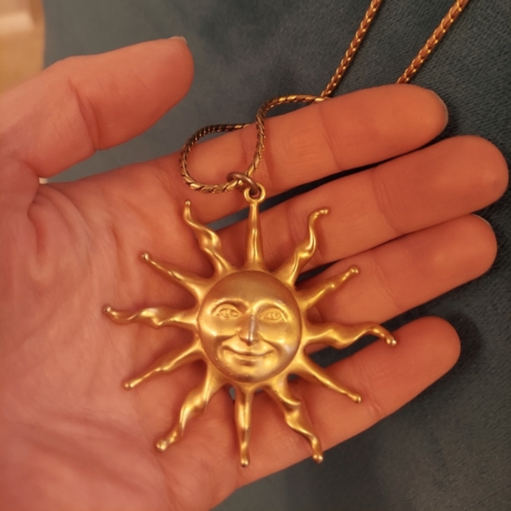 Anne Klein Vintage Sun Necklace